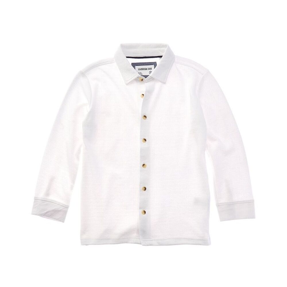 Sovereign Code Boys  Kit Button-Down Shirt, White